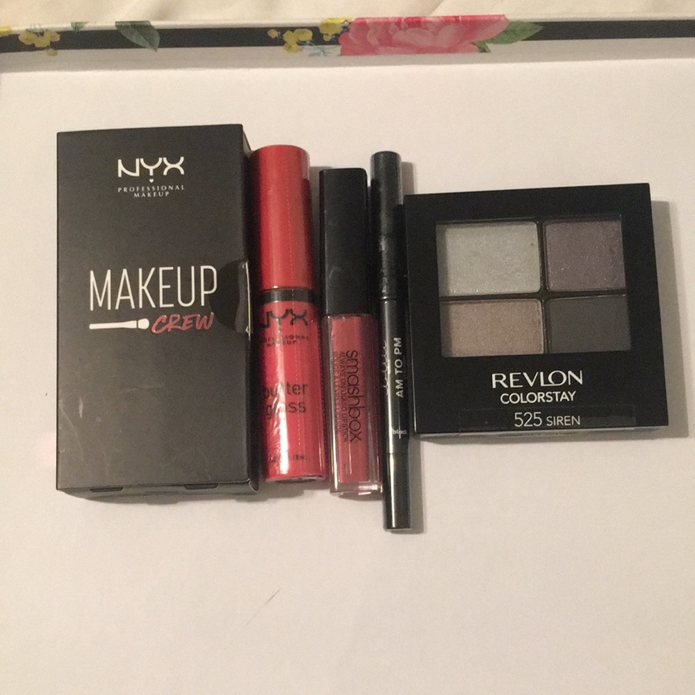 New 5 PC: Revlon, NYX, Smashbox & lottie London
